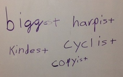 white board with words written on it