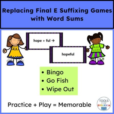 Final E Spelling Games