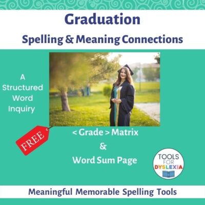 Image of word study of the word graduation free product cover
