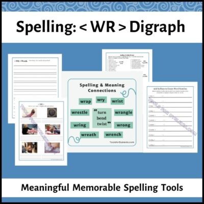 Spelling WR Digraph Activities product cover image