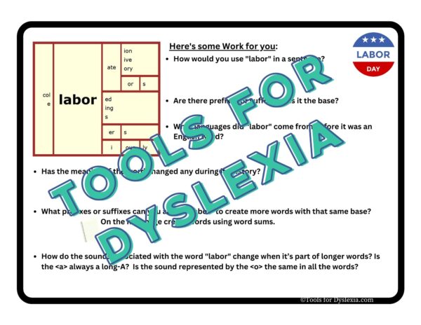 Laboring with ER and OR suffixes