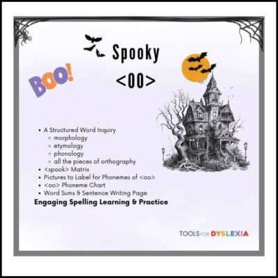 Spooky Spelling Activities with OO Vowel Digraph cover image