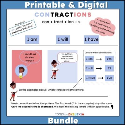 reading & spelling contractions product image