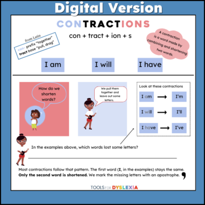Reading & Spelling Contractions Online