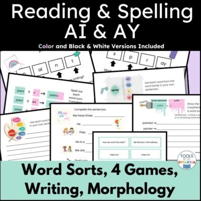 product image for AI AY reading and spelling