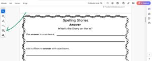 Spelling Stories Answer screenshot 