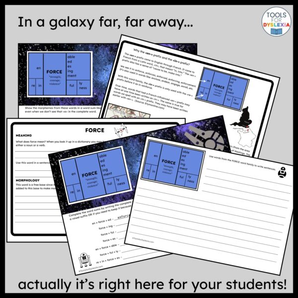 a force word study images of pages from the resource