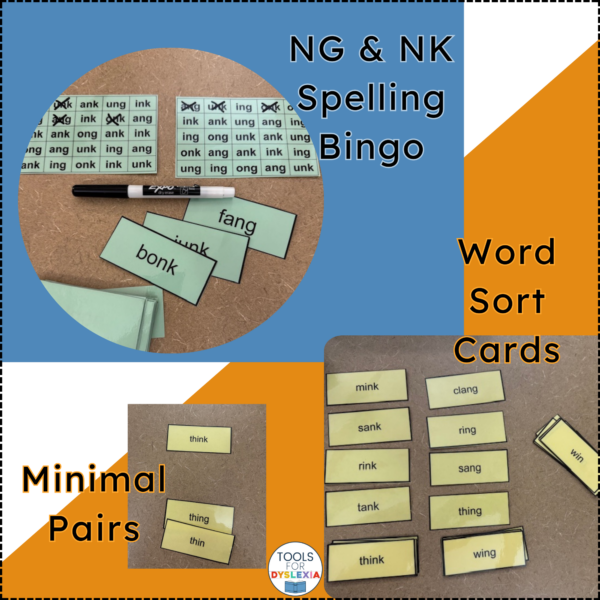 NG & NK Reading, Spelling, Morphology Games Word Sorts Minimal Pairs - Image 3