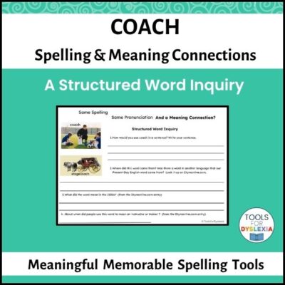 Coach: A Structured Word Inquiry