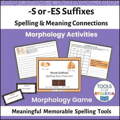 s and es suffixes product image