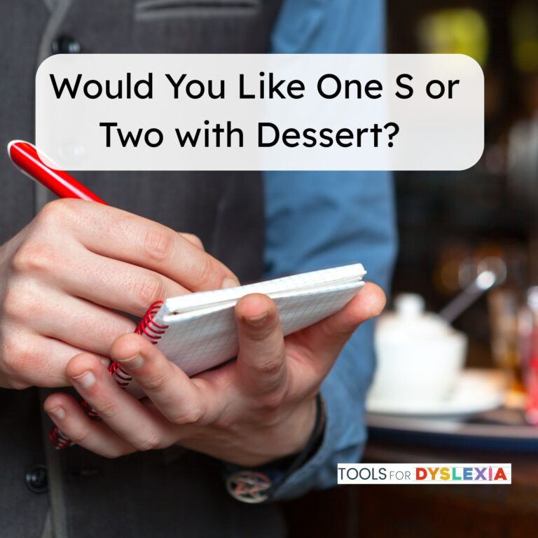 image of waiter taking an order asking if the customer would like two esses or one